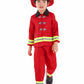 Seasons Fireman Role Play Costume, Red, Size 2T-4T