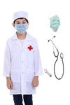 Culture Creation DC1002 Unisex Kids Doctor Coat Costumes dress for boys & girls Set of 4 (Doctor Coat, Stethoscope, Injections &