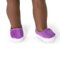 American Girl Truly Me 18-Inch Doll #91 With Gray Eyes, Purple Hair, And Very Deep Skin In Graffiti Outfit, For Ages 6+