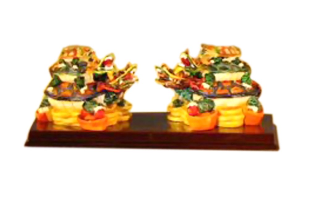 Bonsaiboy Piggyback Turtle Miniature Figurines 5.0 x 2.0 x 2.0