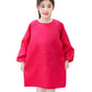 Lauthen.S Kids Art Smocks,Artist Painting Aprons Long Sleeve With Pocket For Toddler 4-8 Years(Hot Pink)