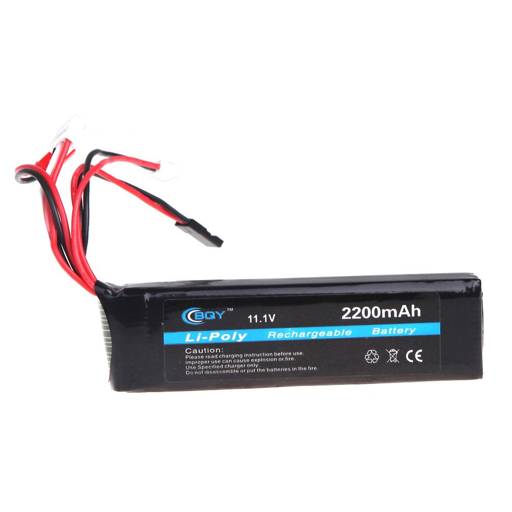 GoolRC Transmitter LiPo Battery 11.1V 2200mAh 3 Connector for JR Futaba Walkera WFLY FS Transmitter Battery (Transmitter LiPo Ba
