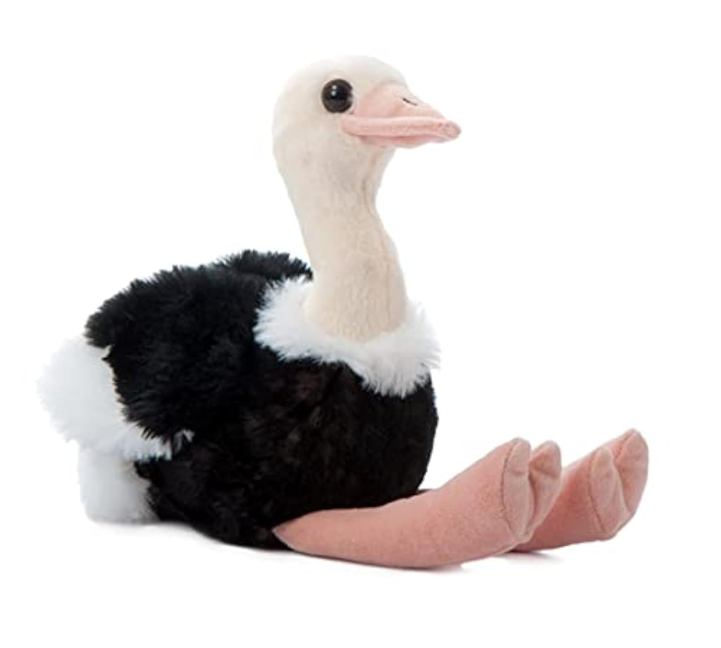The Petting Zoo Ostrich Stuffed Animal, Gifts For Kids, Wild Onez Zoo Animals, Ostrich Plush Toy 9 Inches