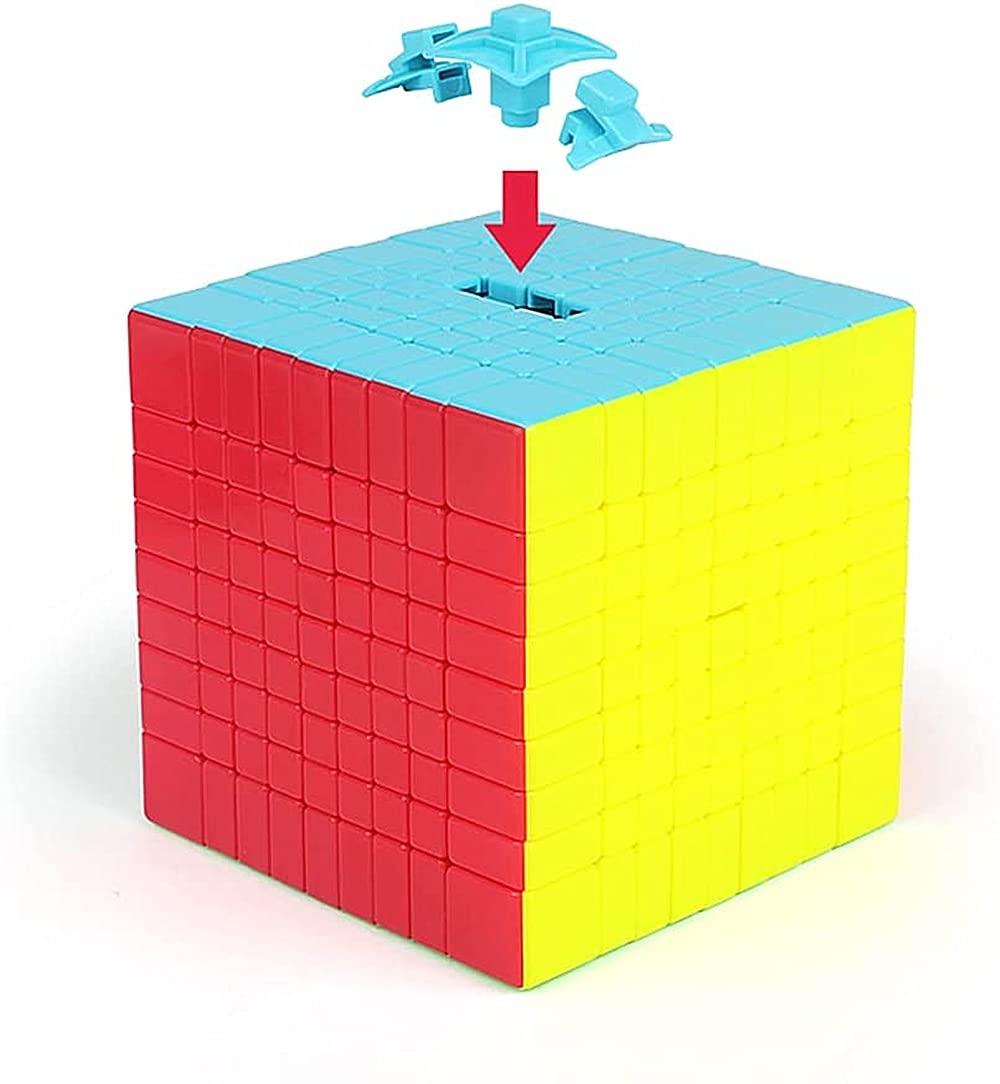 Liangcuber Qy Speed Cube 9X9 Stickerless 75Mm 9X9X9 Puzzle Cube Magic(2021 Version)