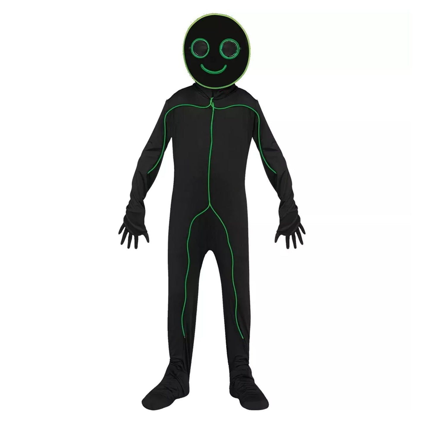 E.L. Stick Figure Light-Up Child Costume | Large 12/14