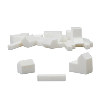Bkprint3D Replacement Pieces For Catan Board Game | Settlers Pieces | 82 Colors | Base Set | (37_Silk_White)