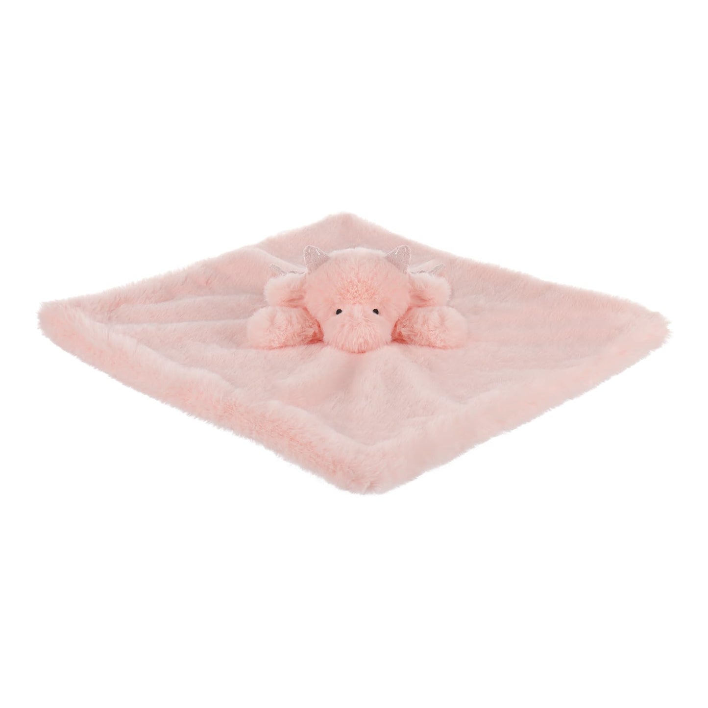 Apricot Lamb Soft Lovey Security Blanket for Babies, 13.8" Pink Dragon, Polyester, Ideal for Infants and Toddlers