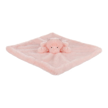 Apricot Lamb Soft Lovey Security Blanket for Babies, 13.8" Pink Dragon, Polyester, Ideal for Infants and Toddlers