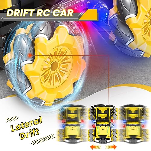 YOTOY Remote Control Car Toys for 6 7 8 9 10 Years Old Boys, Drift Stunt Remote Control Car, RC Cars for Boys Age 8-12, Stunt Ca