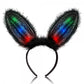 Black On Black Light Up Bunny Ears