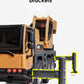 Gemini&Genius 1/50 Scale Autocrane Toys, Crane Truck Construction Vehicle, Alloy Boom Truck Engineering Car Models, Great Gifts,