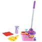 LeapFrog Clean Sweep Caddy - Kids Mop & Broom Set, Pink, Ages 3-5, Plastic, Model 80-615835