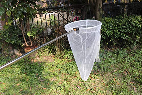 Restcloud Insect And Butterfly Net With 12' Ring, 24' Net Depth, Handle Extends To 59 Inches For Adults And Kids (12' Ring, 59' Handle)