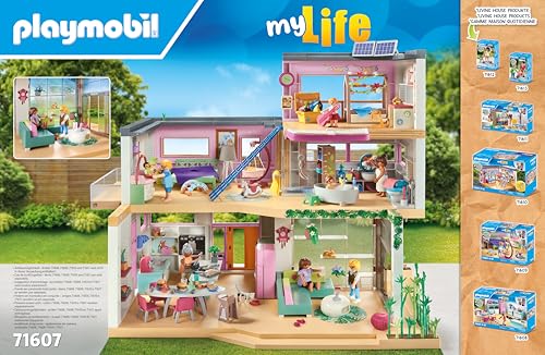 Playmobil Living House Playset - Multicolored, Plastic, Model 71607, One Size