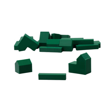 Bkprint3D Replacement Pieces For Catan Board Game | Settlers Pieces | 82 Colors | Base Set | (30_Forest_Green)