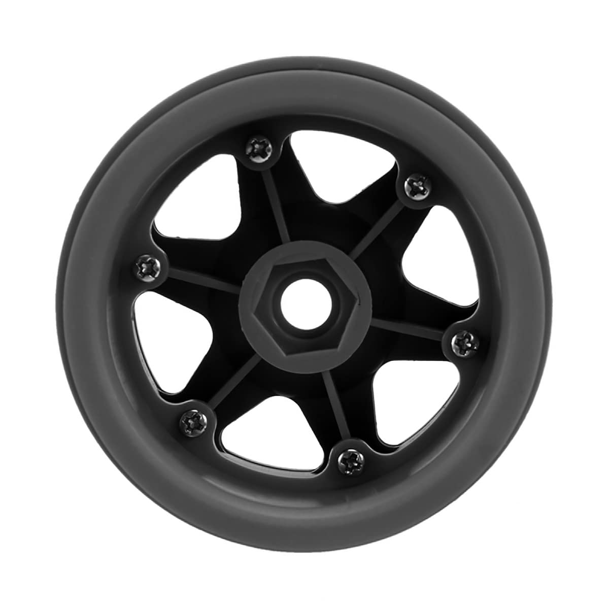 Wonfast 4Pcs Plastic 2.2 Inch Beadlock Wheel Rim Wheel Hub 12Mm Drive Hex Compatible With 1/10 Rc Crawler Car For Axial Scx10 90