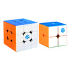 Gan 356 Rs, 3X3 Speed Magic Cube Stickerless Bundle With Gan 249 V2, 2X2 Speed Mini Magic Cube 49Mm Stickerless