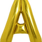 Toniful 40 Inch Large Gold Letter A Balloons Helium Balloons,Foil Mylar Big Balloons For Birthday Party Anniversary Supplies Dec