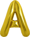 Toniful 40 Inch Large Gold Letter A Balloons Helium Balloons,Foil Mylar Big Balloons For Birthday Party Anniversary Supplies Dec