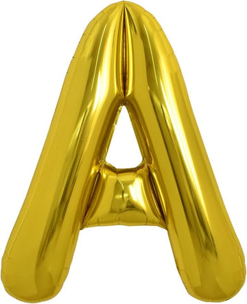 Toniful 40 Inch Large Gold Letter A Balloons Helium Balloons,Foil Mylar Big Balloons For Birthday Party Anniversary Supplies Dec