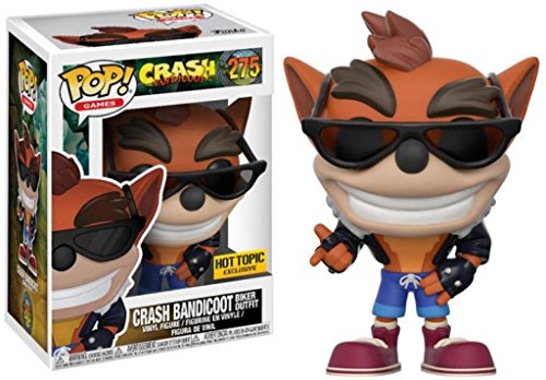 Funko Pop! Games Crash Bandicoot #275 Biker Outfit Vinyl Figure - Multicolor