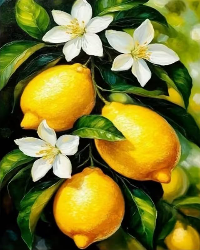 Tulip N Turtle Lemon Signature Series Tube Packing Ss 09 Diy Acrylic Paint By Number Kit For Adults Beginner Canvas Painting By 