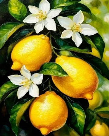 Tulip N Turtle Lemon Signature Series Tube Packing Ss 09 Diy Acrylic Paint By Number Kit For Adults Beginner Canvas Painting By 