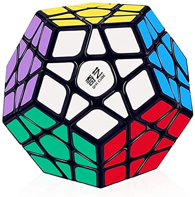 Bokefenuo Qy Megaminx 3X3 Cube Sculpted Black Qy Qiheng Pentagonal Dodecahedron Speed Puzzle Cube Toys For Kids