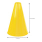 Yellow Plastic Megaphone (8.25' X 6') – 1 Pc - Eco-Friendly & Lightweight Design - Ideal For Sports Events, Parties & Cheerleading