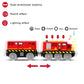 Train Toys Battery Operated Locomotive Train For Wooden Track, Motorized Train For Toddlers With Magnetic Connection, Compatible With Thomas, Brio, Chuggington, Melissa And Doug