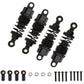 Aluminum Rc Shocks Absorbers Damper For Tamiya Tt01 Mf-01X 1/10 Rc Car Upgrades Parts 4 Pcs/Set(Black)