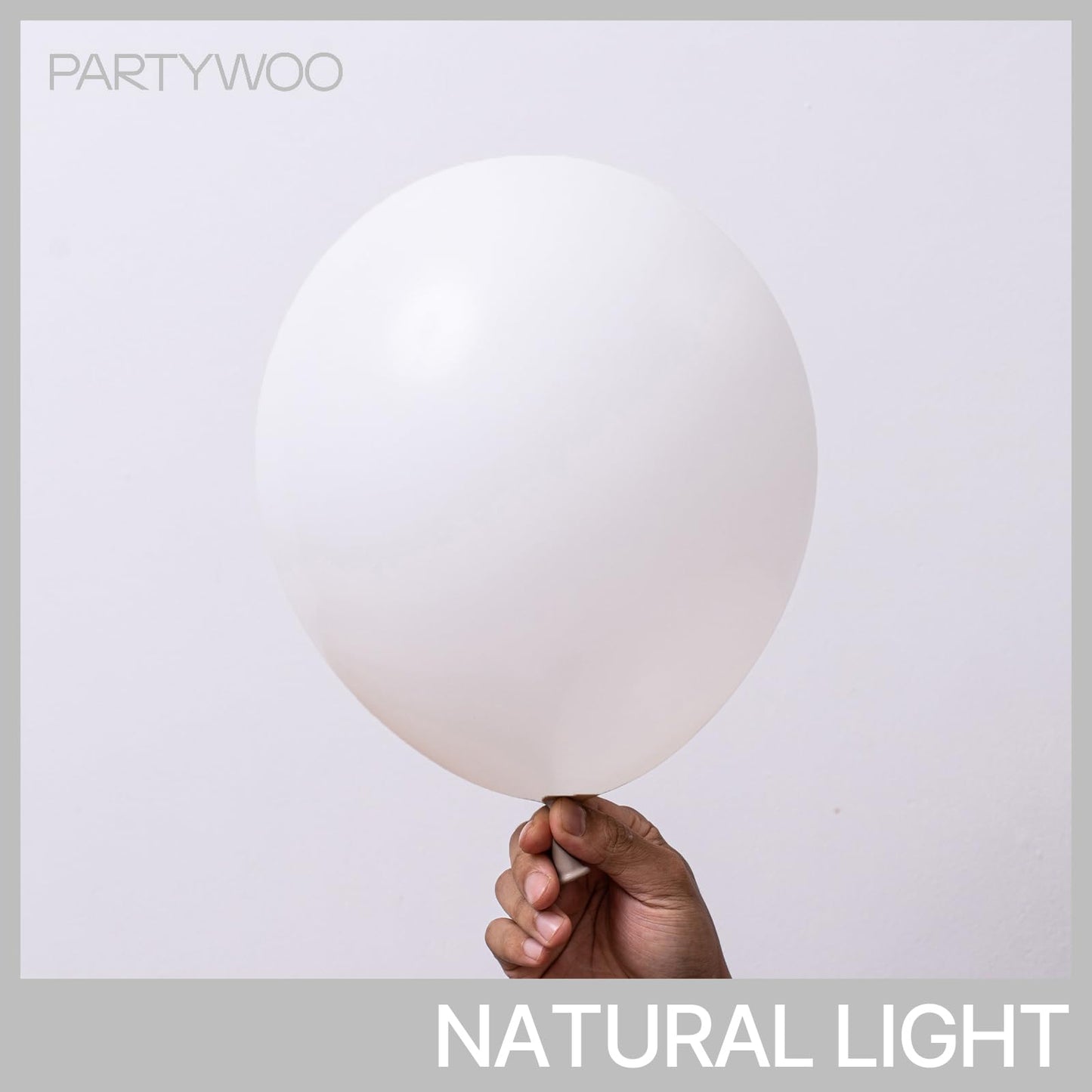 PartyWoo Balloons - 140 pcs Matte White Balloons, 5-18 Inch Sizes, Rubber, Perfect for Garland & Arch Decorations