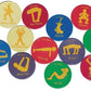 Sportime 9 in Fit-Spots, Set of 12