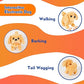 Kocacli Interactive Plush Puppy Toy Plush Golden Retriever Toy Puppy Electronic Interactive Dog - Walking, Barking, Tail Wagging