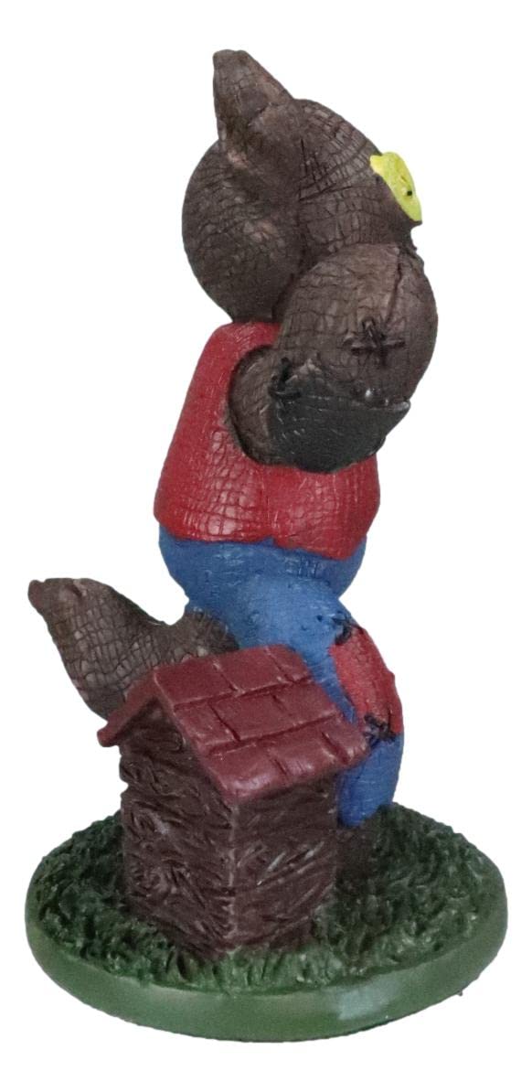 Ebros Day Of The Dead Nursery Tales Villain Pinheadz Monster With Voodoo Stitches Figurine Halloween Collectible Fantasy Mythical Beings Undead Apocalypse Horror Icon (The Big Bad Wolf)