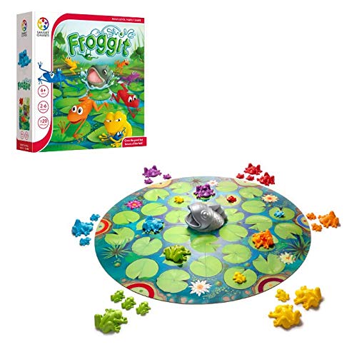 SmartGames Froggit - A Family Board Game for 2-6 Players Ages 6 - mature-themed
