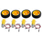 DIYmall TT Motor with Leads DC 3-6V Gearbox Motor 1:48 200RPM Tire Wheel for Arduino Smart Car 2Pin Male Connector Wire (4, 4mot