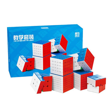 Cuberspeed Moyu MFJS WCA 2-7 Set Speed Cube Gift Box Magic Cube Bundle Collection Cube 2x2 3x3 4x4 5x5 6x6 7x7 Speed Cube sticke