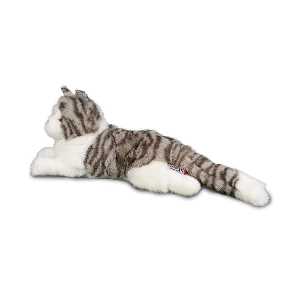 Douglas Smokey Gray Cat Plush Stuffed Animal - 15 Gray/White Stuffed Toy for Kids, Soft Plush Cat Companion
