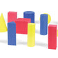 Hand2Mind Foam Geometric Solid Blocks, Assorted Colors, 3D Shapes (Set Of 12)