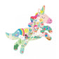 Floss & Rock Rainbow Unicor Unicorn Shaped Jigsaw Puzzle with Shaped Box, 40 Piece, 24 Inch