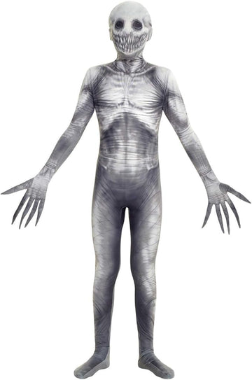 Morphsuits The Rake Costume For Kids, Zalgo Scary Halloween Costume For Boys, Creepy Kids Outfit, Fun Dress-Up, X-Large