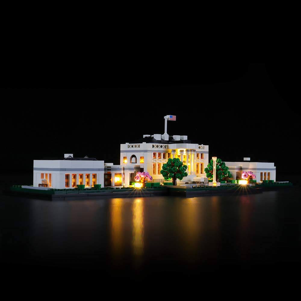 Lightailing Light Set For (Architecture White House Building Blocks Model - Led Light Kit Compatible With Lego 21054(Not Include