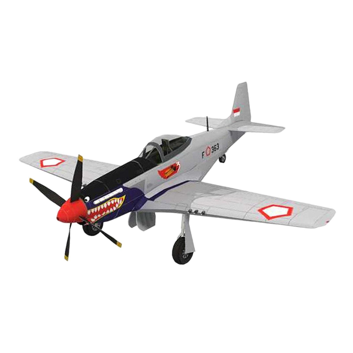 ATORSE 1:33 P51D Airplane Model Collection Paper Craft Creative Plane Building Set