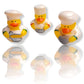 American Wit Rubber Ducks (2') Standard Size. (12 Pack) Cute Duck Bath Tub Pool Toys. (Chef Rubber Ducks)