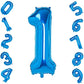 Atpata Funky Blue Number Foil Balloons for Numeric Milestone Parties (40 INCH, 1)