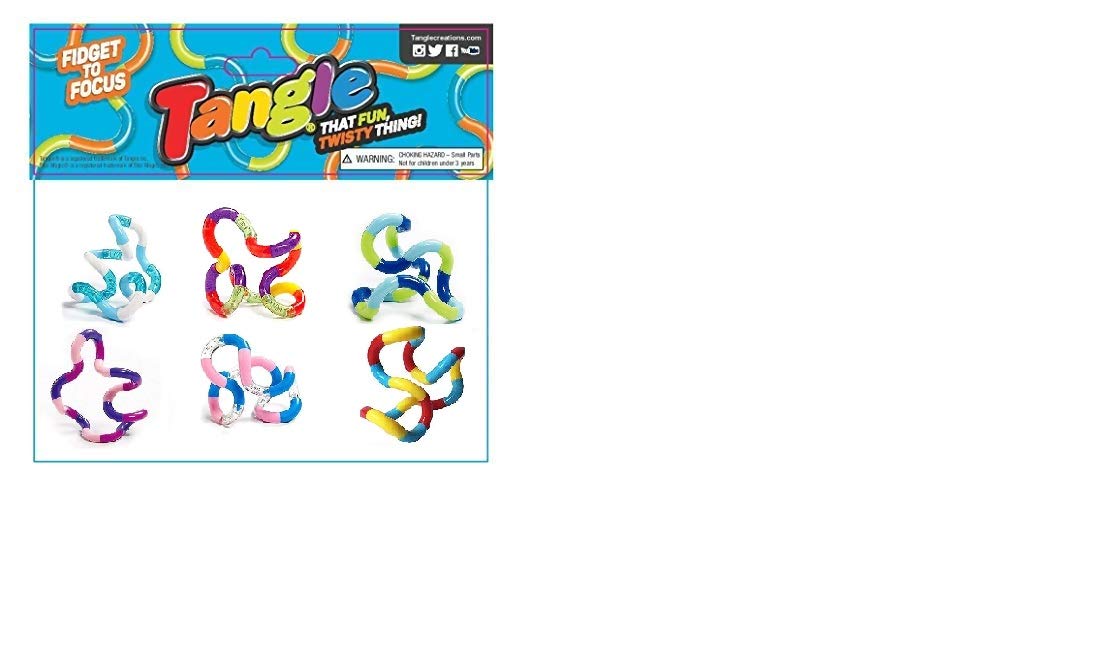 Tangle Jr. Original Classics Bulk Bundle - 6 Pack Colors As Shown