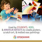 STOCKMAR Wax Crayons - 12 Colors in Cardboard Box