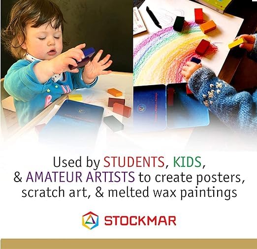 STOCKMAR Wax Crayons - 12 Colors in Cardboard Box