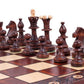 Beautiful Handcrafted Wooden Chess Set With Wooden Board And Handcrafted Chess Pieces - Gift Idea Products (16' (40 Cm) Brown)